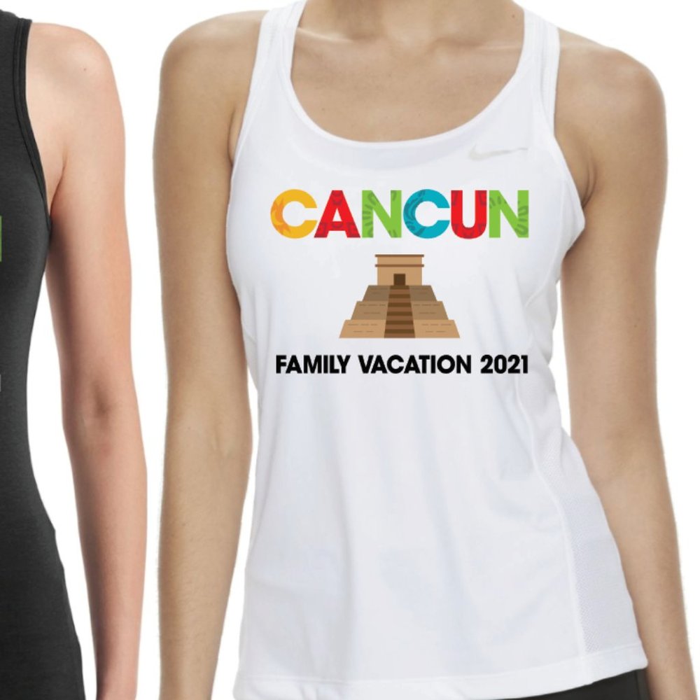 Cancun 2021 vacation Tank top (White)